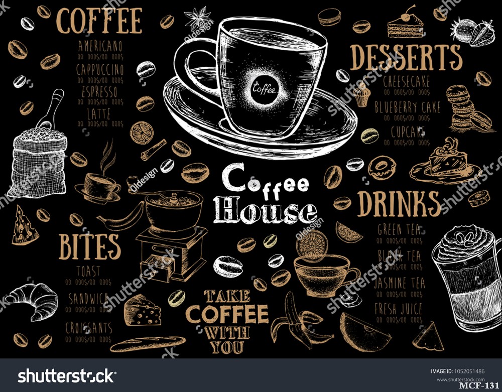 Tranh dán tường quán cà phê MCF-131